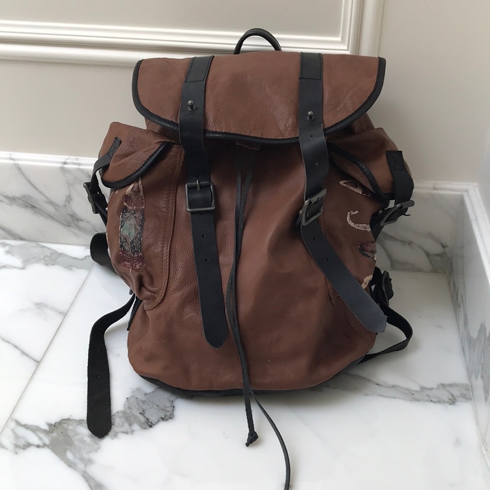 Free People Leather Backpack